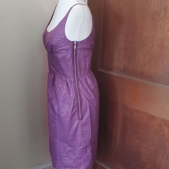 ARTHUR MENDONCA purple dress‎ side zip sleeveless 6 - Picture 3 of 7